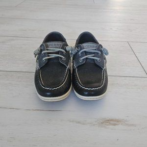 Black Sperry Boat Shoes